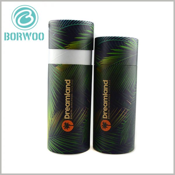 small cardboard paper tube packaging for tea boxes