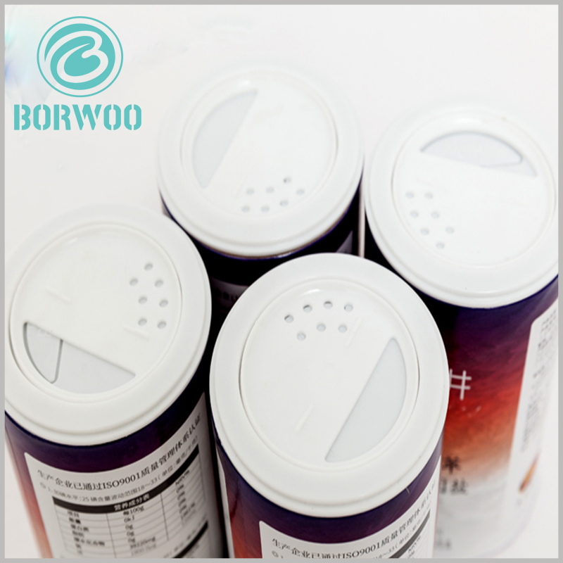 small cardboard round boxes with plastic lids wholesale. The lid of the custom-made food tube packaging is made of food-grade plastic material, and it has a good sealability for the lid.