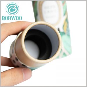 small cardboard tubes for essential oil packaging. The EVA ring is fixed at the bottom of the paper tube, and EVA can be used to fix the essential oil bottle from moving inside the package.