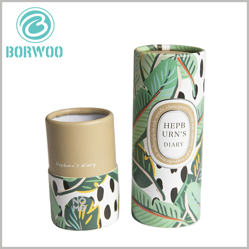 small cardboard tubes with lids wholesale. The customized paper tube packaging has artistic patterns, which enhances the attractiveness of the packaging.