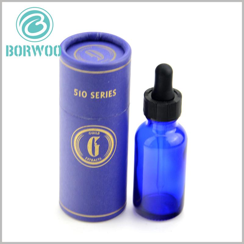small diameter cardboard tube packaging for 30ml essential oil.