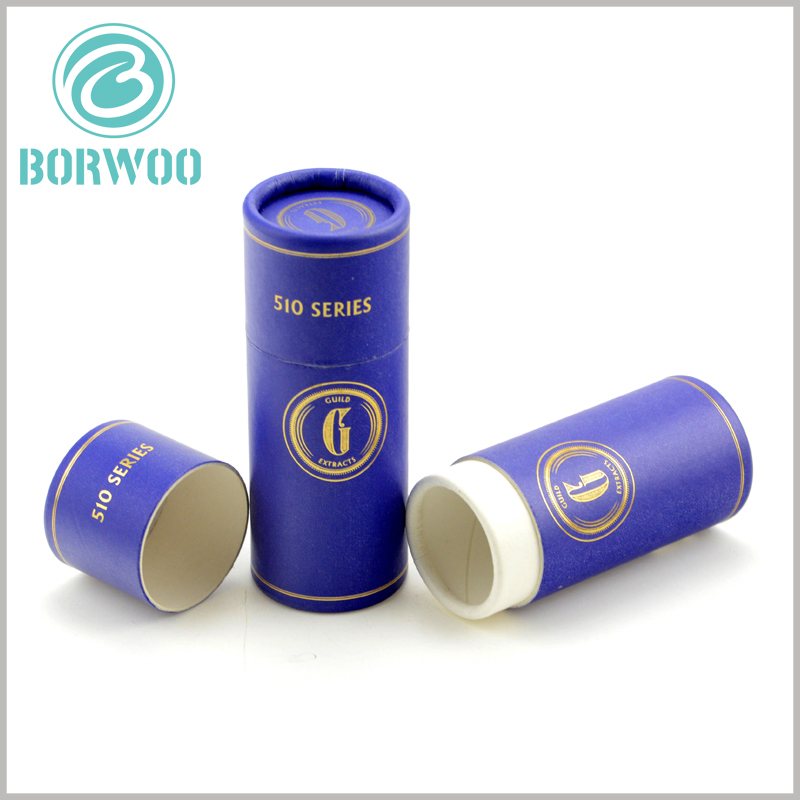 small diameter cardboard tube packaging for essential oil.
