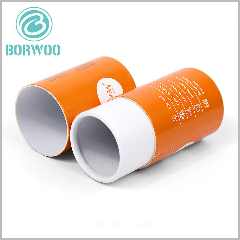 small food tube packaging for collagen. The high quality of the raw materials of the customized paper tube packaging ensures the quality of the product packaging.