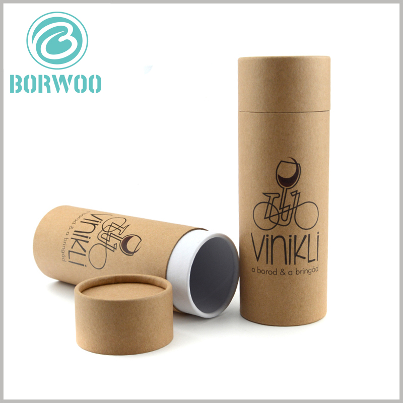 small kraft paper tube boxes packaging for food
