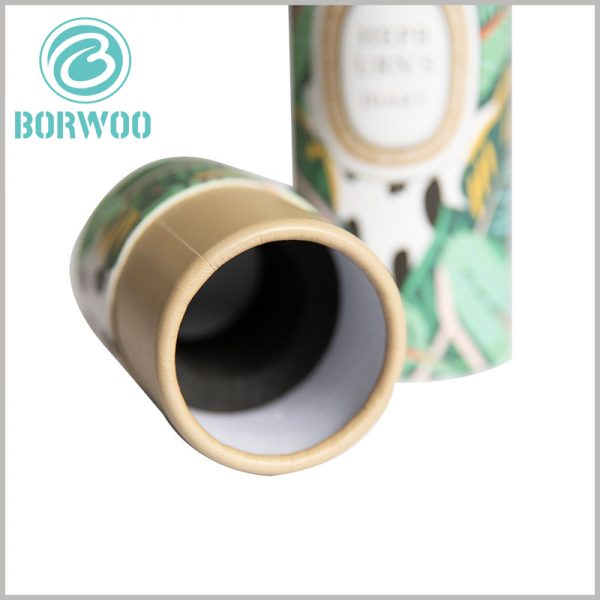 small paper tubes for essential oil packaging. There is a black EVA cylinder inside the customized essential oil package, which can fix the essential oil bottle.