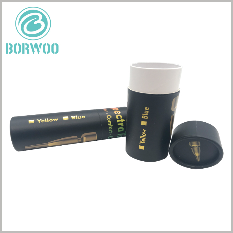 spectra tone paper tube packaging with bronzing printed