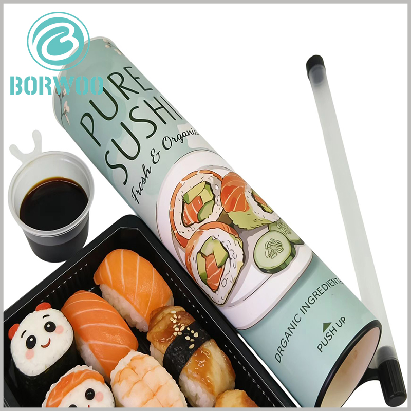 sushi tube push pop container packaging custom