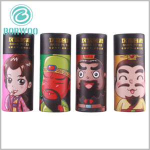 tea cardboard tube boxes packaging with creative design