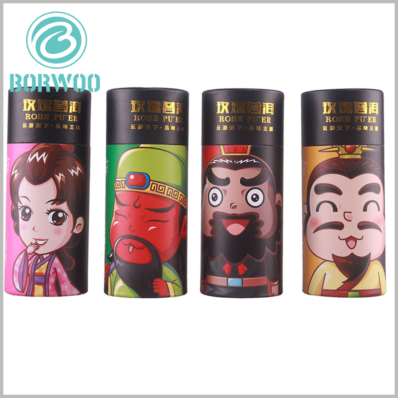 tea cardboard tube boxes packaging with creative design