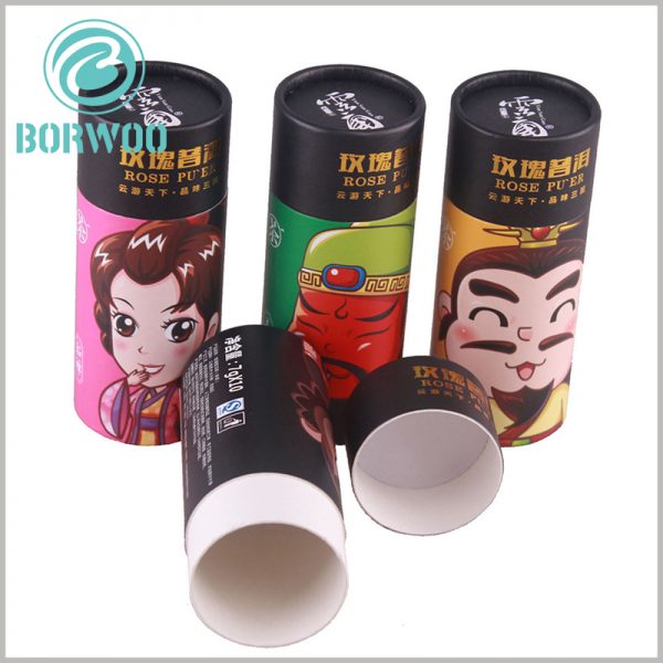 tea tube boxes packaging with printing