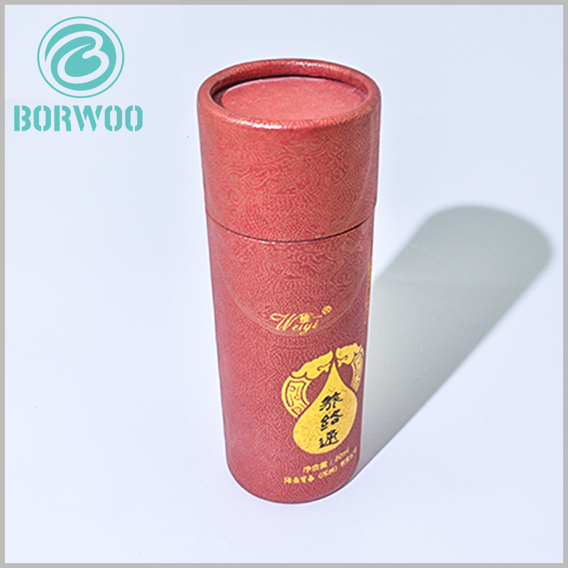 tube box packaging with bronzing logo