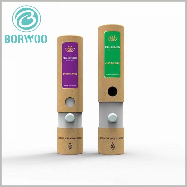vape paper tube packaging with child resistant lock.The diameter and printing content on the paper tube packaging are customized according to the product, which can fully meet the needs of the market.
