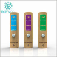 vape tube packaging with child resistant lock.Using different printed content on the paper tube packaging will reflect the difference of the product.