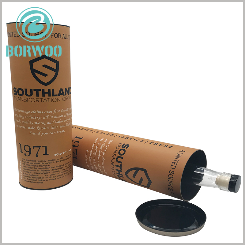 Whiskey bottle tube packaging has printing, and the use of unique printing content can improve the promotion of packaging for products and brands.
