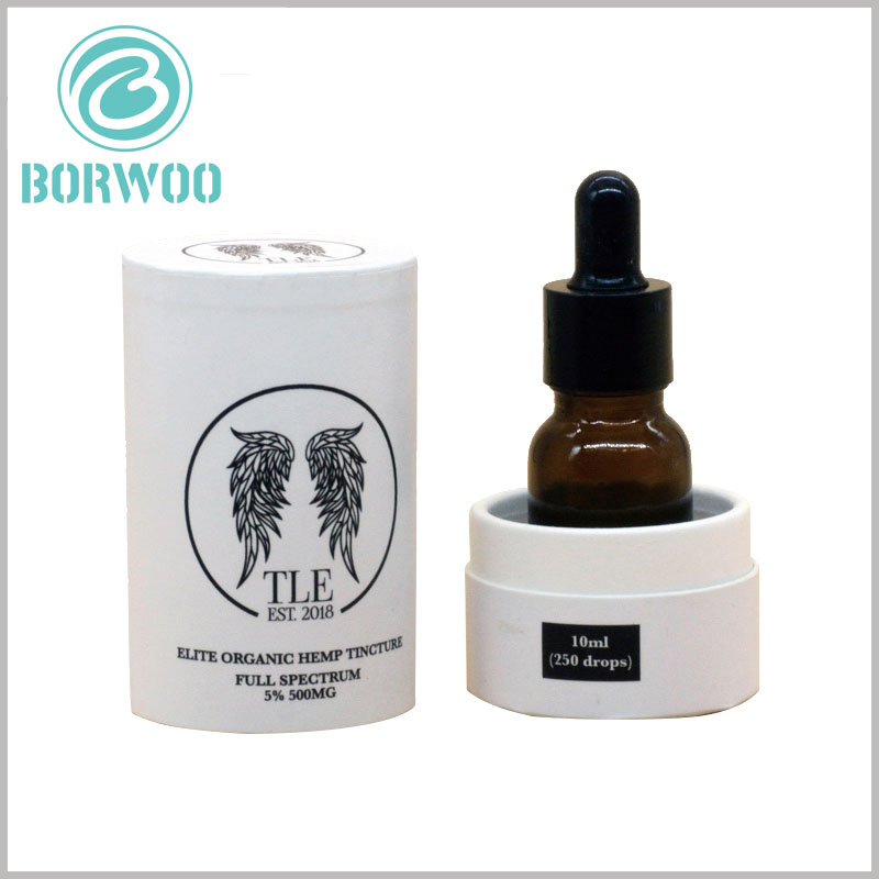 white paper tube for essential oil packaging boxes.The package is available in white and black only, but the packaging is amazing.