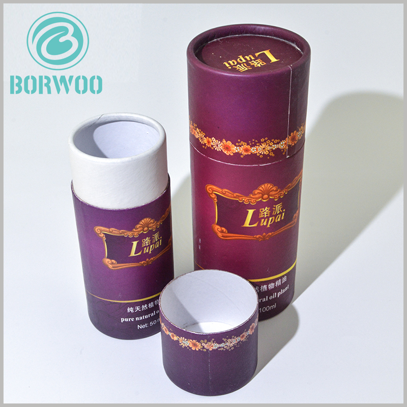 wholesal cardboard tube boxes packaging for essential oil