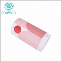 wholesale fashion cardboard cylinder tubes packaging for tea boxes.The brand's LOGO is printed on the surface of the package using a hot silver process.