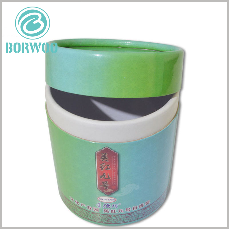 wholesale large cardboard tube boxes packaging for 150 tea