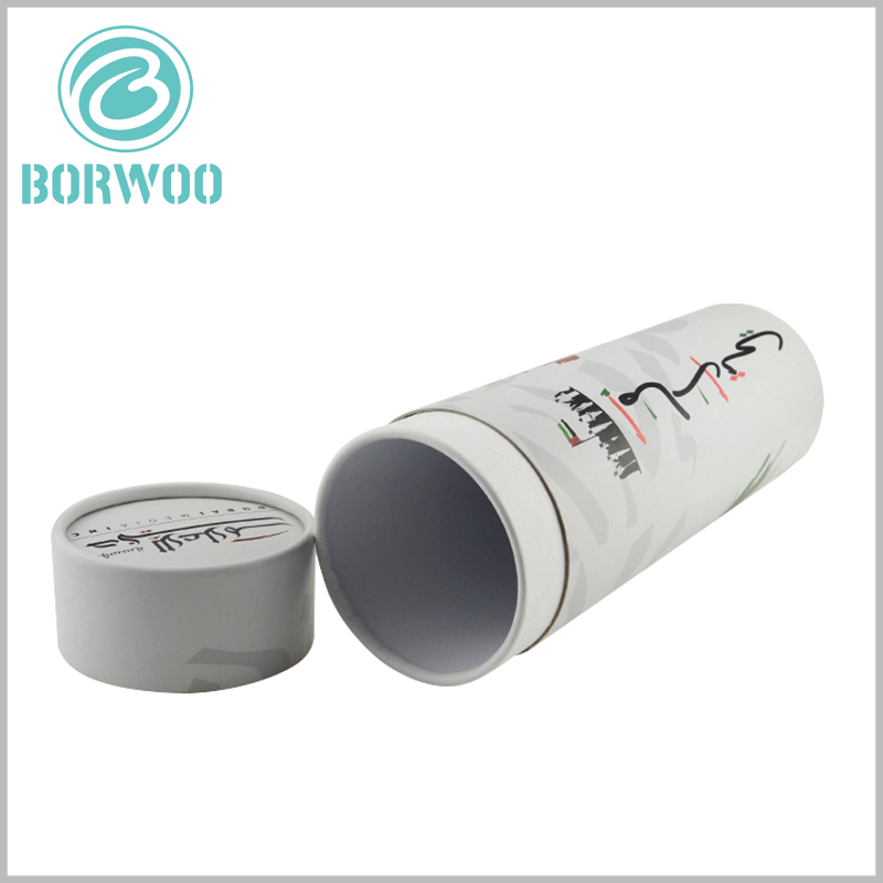 wholesale large cardboard tube packaging boxes with lids.large cardboard round boxes with four-color printed