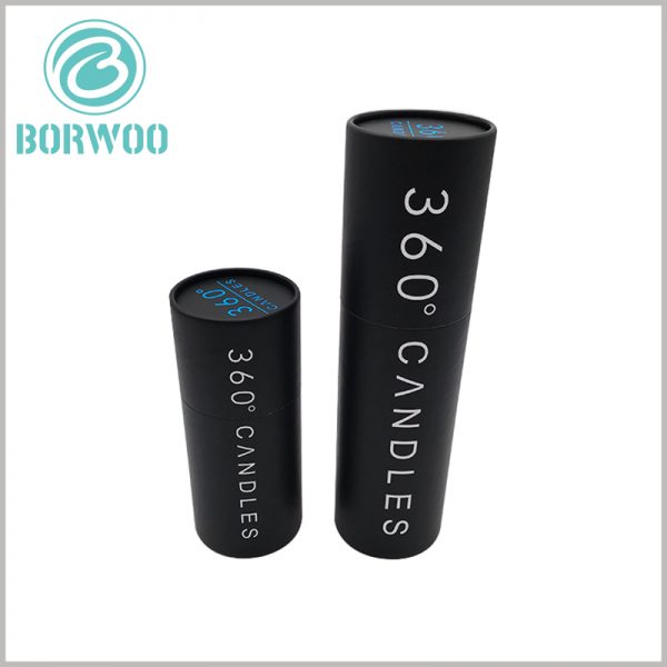 wholesale large cardboard tube packaging for candle boxes.Custom paper tube packaging with logo