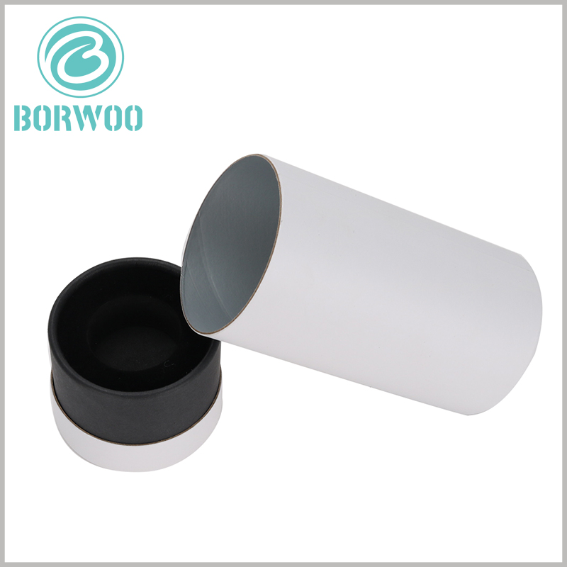 wholesale white paper tubes packaging with insert.The packaging design is simple but attractive